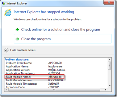 Resolve That Application Crash The Easy Way « Windows Explored